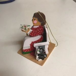 Needle point Christmas tree ornament